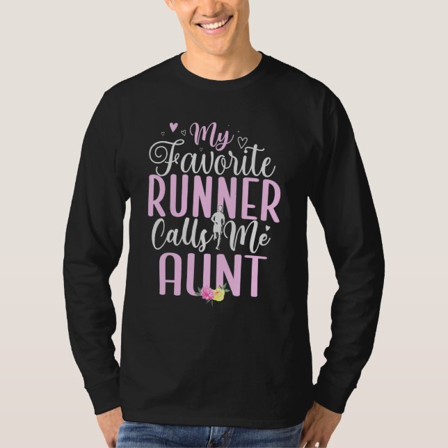 Camiseta My Favorite Runner calls me Aunt Cute 1 (Frente)