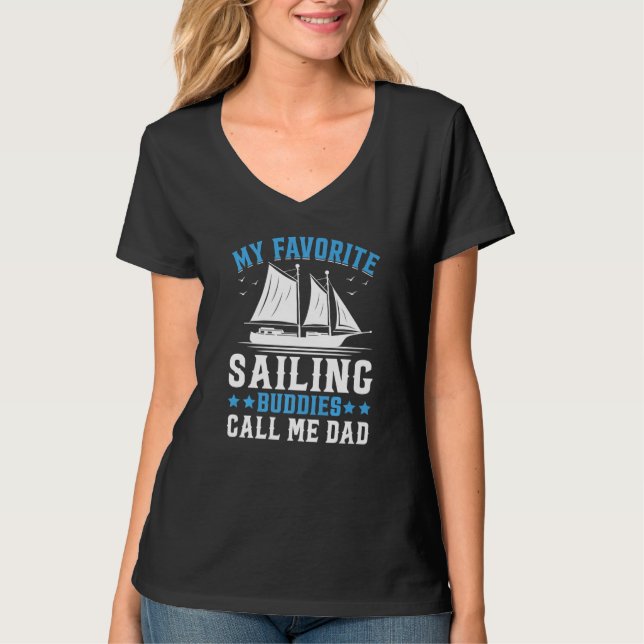 Camiseta My Favorite Sailing Buddies Call Me Dad Premium (Frente)