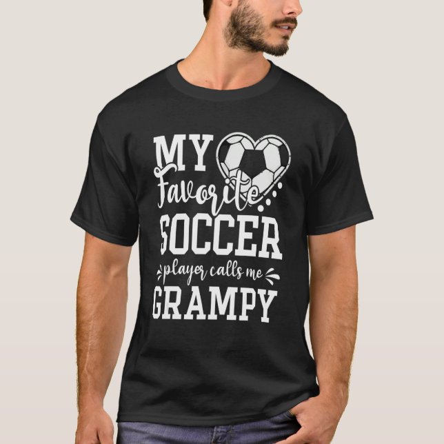 Camiseta My Favorite Soccer Player Calls Me Grampy Soccer (Frente)