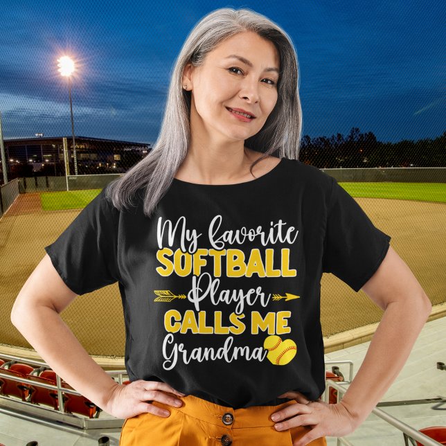Camiseta My Favorite Softball Player call me Grandma (Criador carregado)
