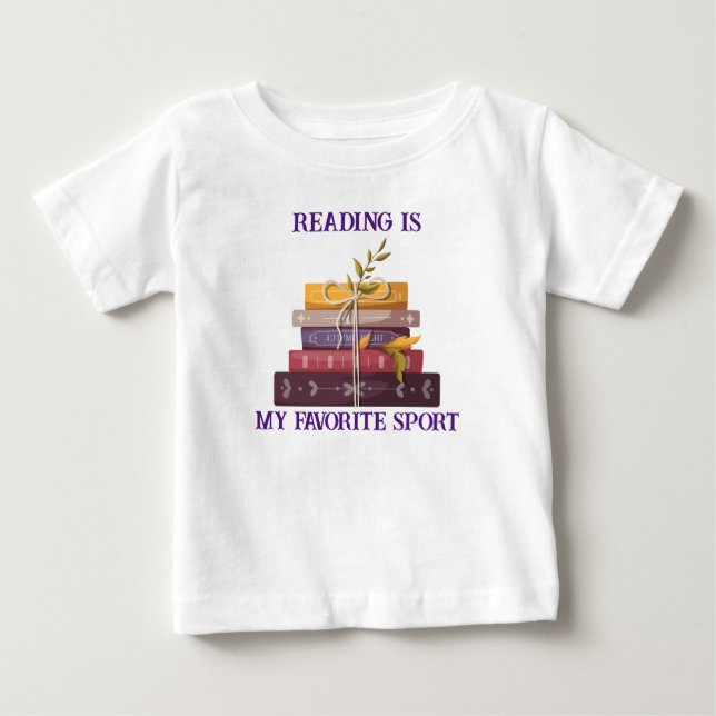 Camiseta My favorite sport is reading (Frente)
