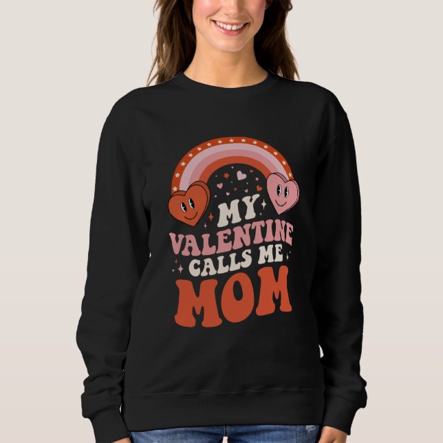 Camiseta My Favorite Valentine Calls Me Mom Valentines Day (Frente)