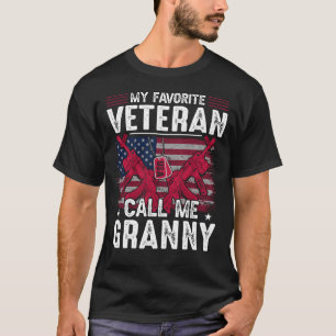 Camiseta My Favorite Veteran Call Me GRANNY Veteran Day