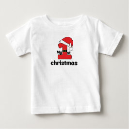 Camiseta My first Christmas Baby T-S, Baby shower Gift,