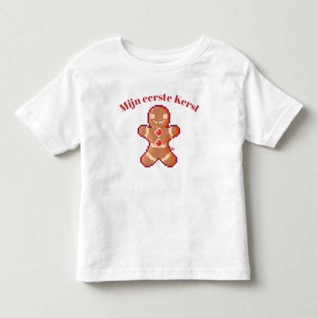 Camiseta My first Christmas pixel art, pixelart (Frente)