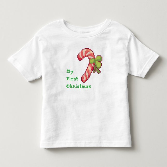 Camiseta My first Christmas Pixel Art, Pixelart  (Frente)