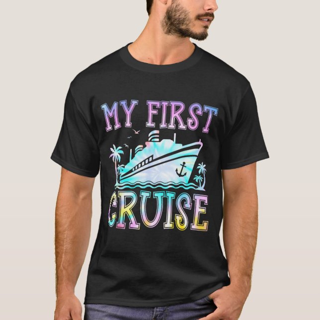 Camiseta My First Cruise Cruise Ship First Time Cruise Vaca (Frente)