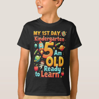 Camiseta My First Day of Kindergarten 1st Day of School