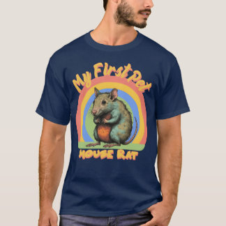 Camiseta My first Pet Mouse Rat Vintage colorful style fami