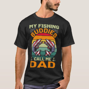 Camiseta My Fishing Buddies Call Me DAD Vintage