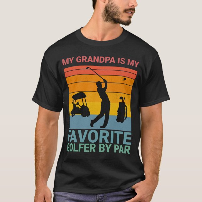 Camiseta My Grandpa Is my Favorite Golfer  for grandpa (Frente)