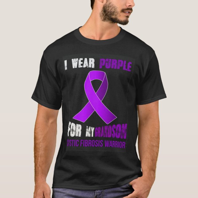 CAMISETA MY GRANDSON  MY CYSTIC FIBROSIS WARRIOR (Frente)