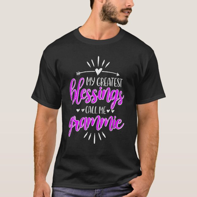 Camiseta My Greatest Blessings Call Me Memaw Grammie (Frente)