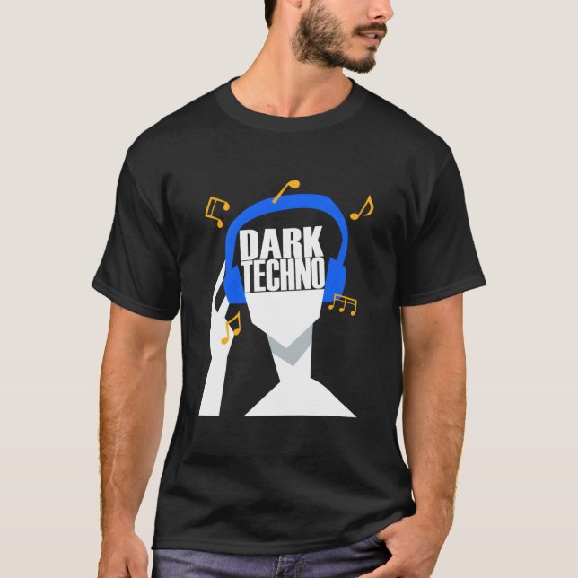 Camiseta My Headphones Plays Only Dark Techno (Frente)