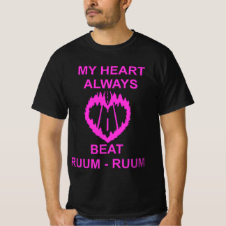 CAMISETA MY HEART ALWAYS BEAT RUUM-RUUM PINK 2026