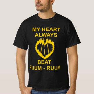 CAMISETA MY HEART ALWAYS BEAT RUUM-RUUM YELLOW 2026