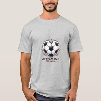 Camiseta My Heart Beats For Football Personalized Soccer Gi