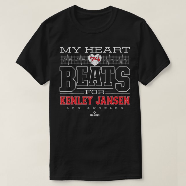 Camiseta My Heart Beats For Kenley Jansen  (Frente do Design)