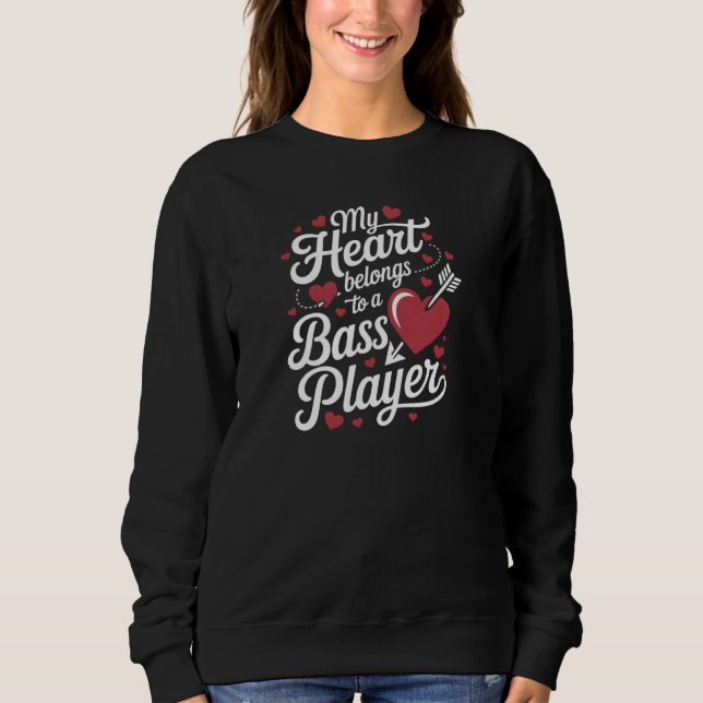 Camiseta My Heart Belongs to a Bass Player (Frente)