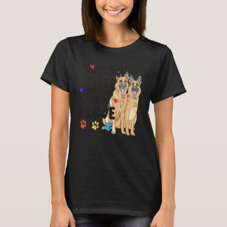 Camiseta My Heart Is Filled With Love German Shepherd Dog O