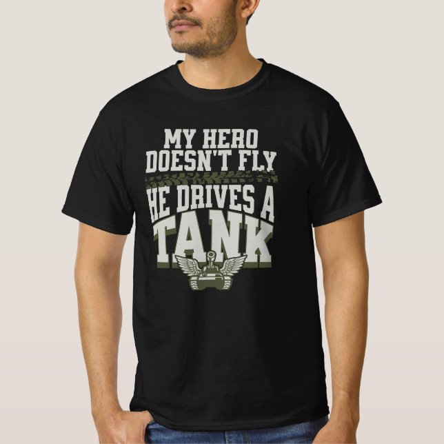 Camiseta My Hero Drives a Tank (Frente)
