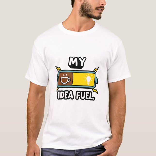 Camiseta My Idea Fuel – Coffee Powered Electrical Engineer (Frente)