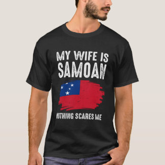 Camiseta My Is Samoan Nothing Scare Me Flag Heritage Roots