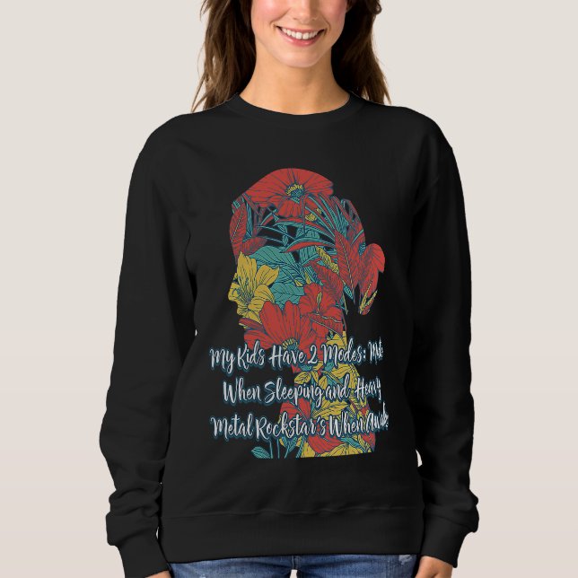 Camiseta My Kids Have 2 Modes Mom  Mother Humor Teens Sarca (Frente)