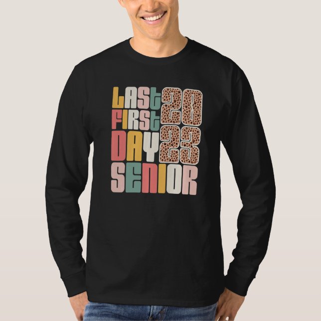 Camiseta My Last First Day Senior 2023 Graduation Leopard P (Frente)