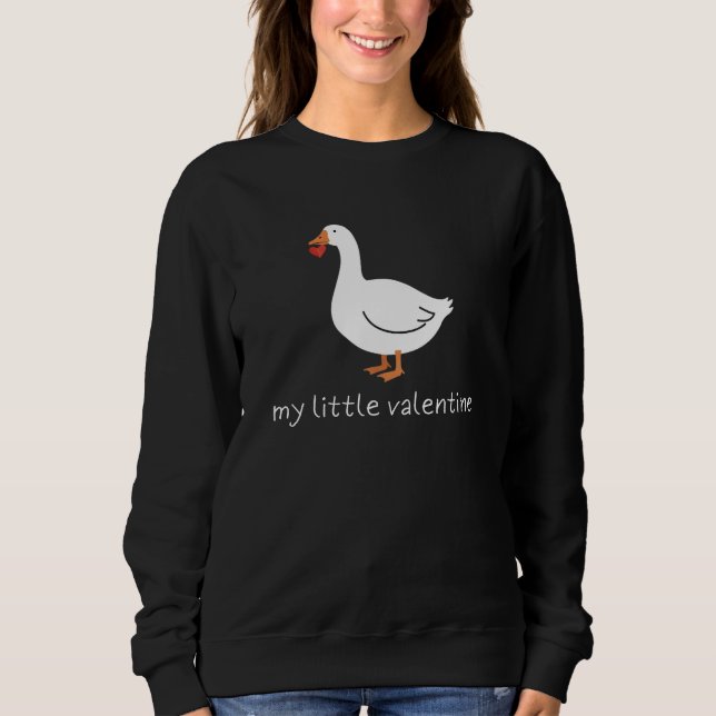 Camiseta My Little Valentine Goose - Cute Romantic Doodle (Frente)