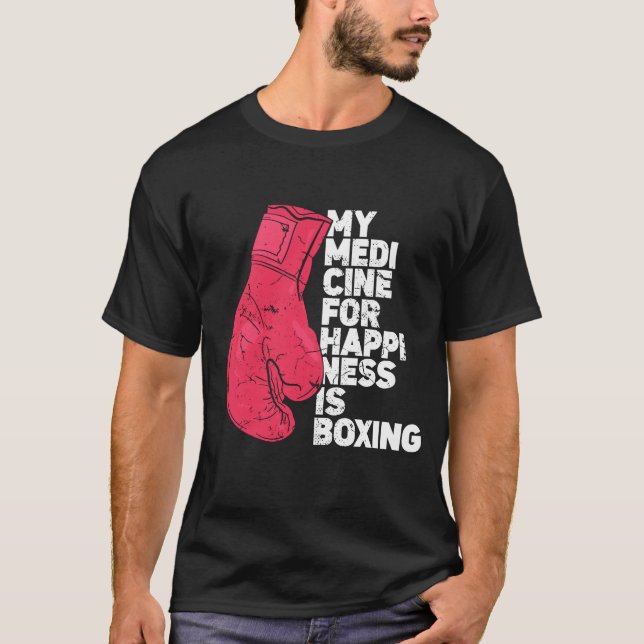 Camiseta My Medicine For Happiness Combat Sports Boer funny (Frente)