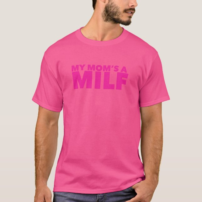 Camiseta My Moms a MILF family (Frente)