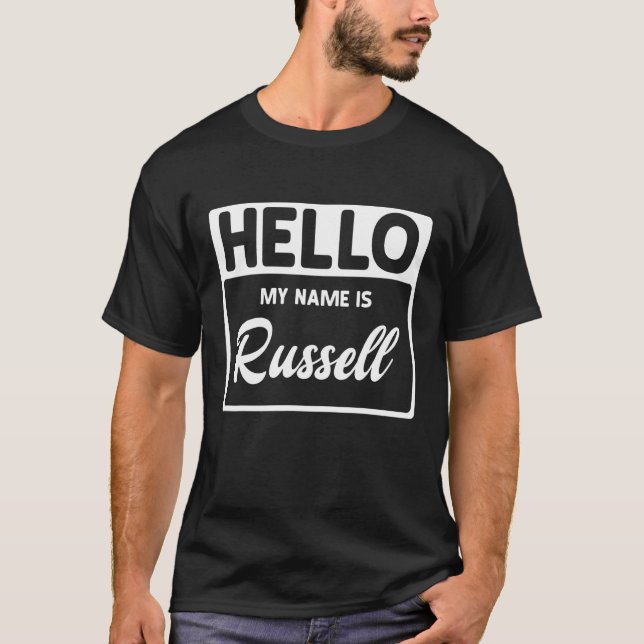 Camiseta My Name Is  Name Tag  4 (Frente)