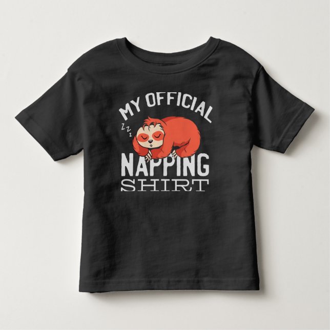 Camiseta My official napping shirt Sloth (Frente)