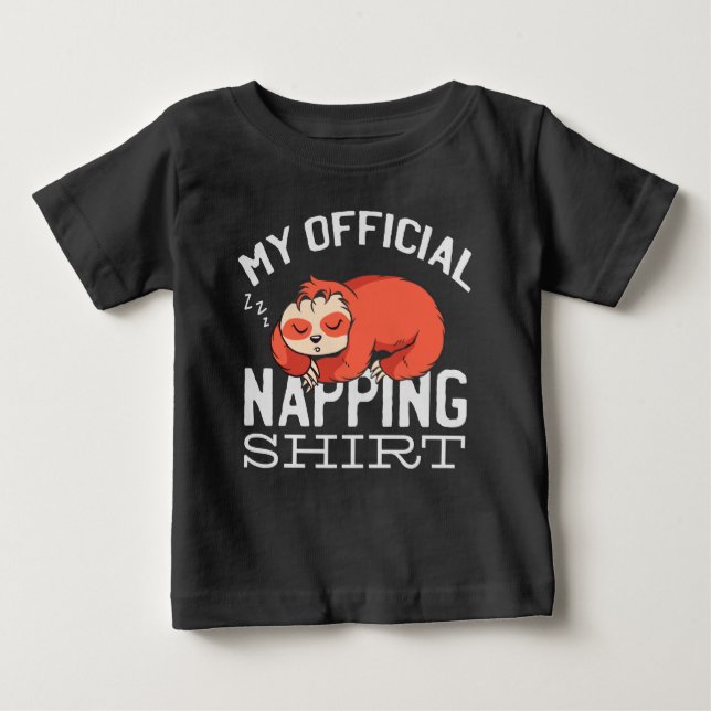 Camiseta My official napping shirt Sloth (Frente)