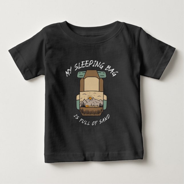 Camiseta My Sleeping Bag İs Full Of Sand Desert Camping (Frente)