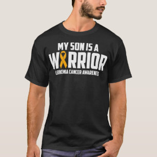 Camiseta My Son is a Warrior Leukemia Cancer Blood Awarenes
