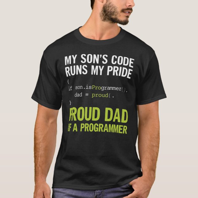 Camiseta My Son’s Code Runs My Pride (Frente)