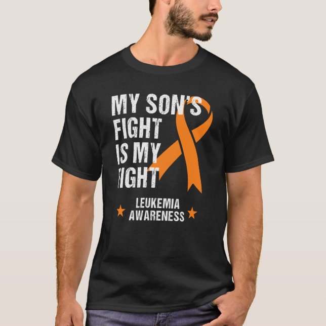 Camiseta My Son's Fight is My Fight Leukemia Awareness (Frente)