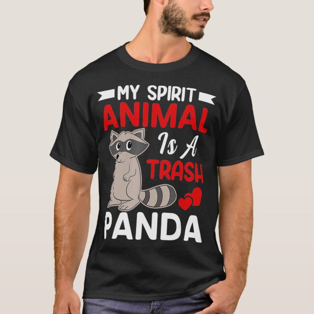Camiseta My Spirit Animal Is a Trash Panda  Funny Raccoon L (Frente)