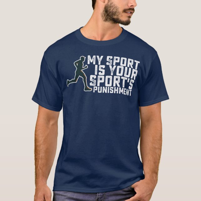Camiseta My Sport Is Your Sports Punishment Running girl (Frente)