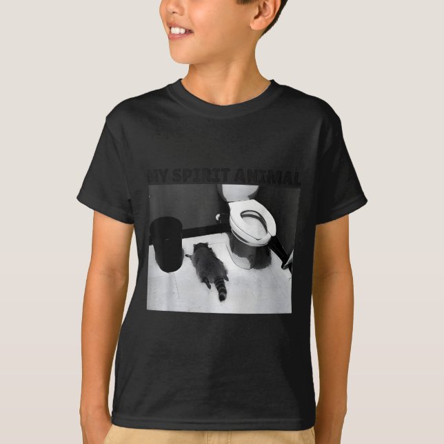 Camiseta My Srit Animal Funny Drunk Raccoon Meme  (Frente)