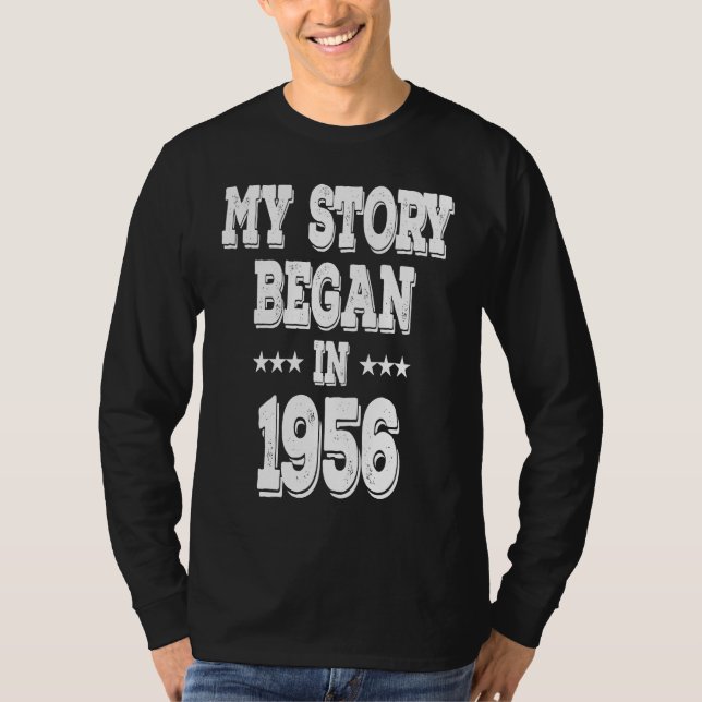 Camiseta My Story Began In 1956  Born In 1956 (Frente)