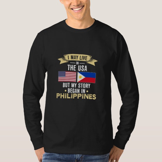 Camiseta My story began in Philippines (Frente)