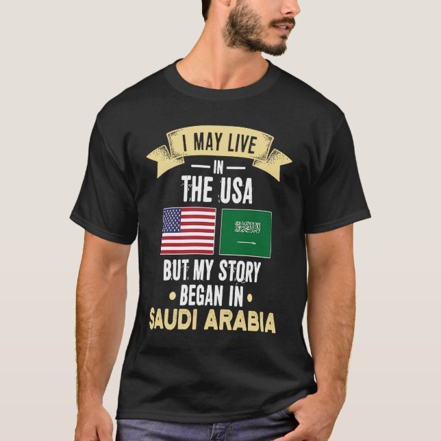 Camiseta My story began in saudi arabia (Frente)