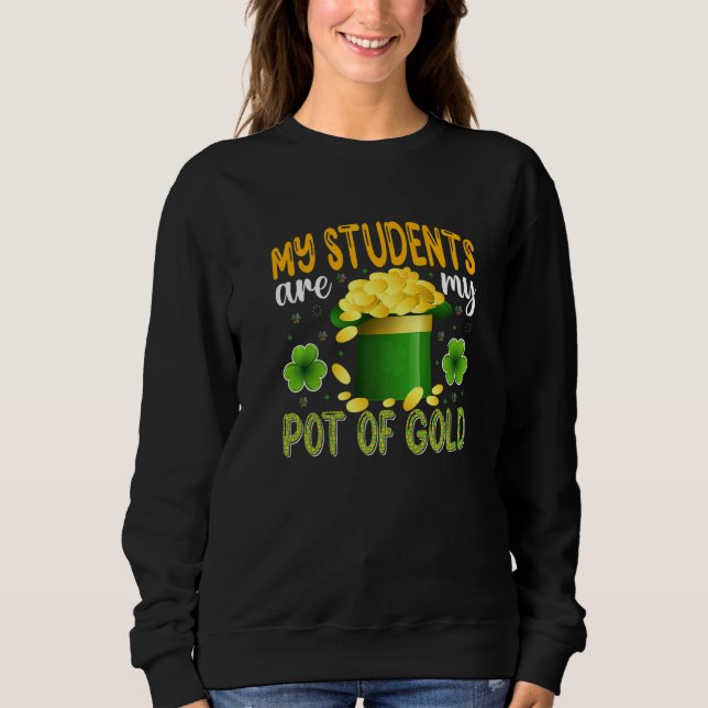 Camiseta My Students Are My Pot Of Gold, Teacher St Patrick (Frente)