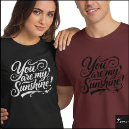 Camiseta My Sunshine Brush Script Quote Grunge