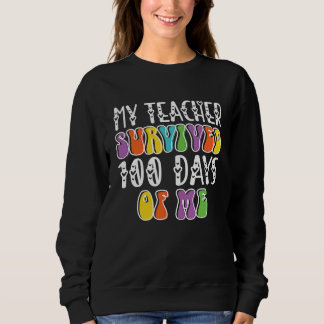 Camiseta my teacher survived 100 days of me