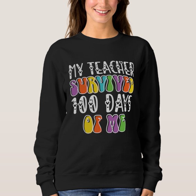 Camiseta my teacher survived 100 days of me (Frente)