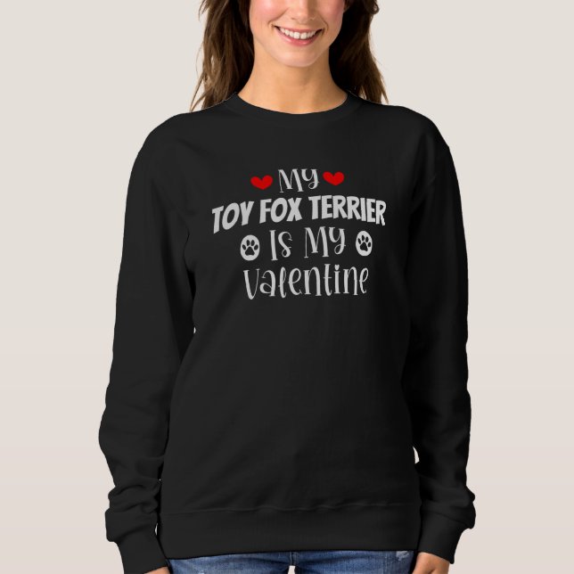 Camiseta My Toy Fox Terrier is My Valentine Cute Valentine' (Frente)
